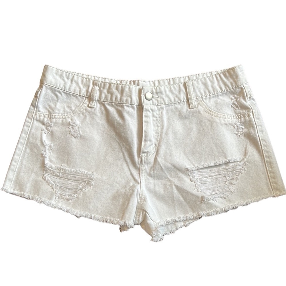 TEZENIS WHITE NEW denim shorts size medium